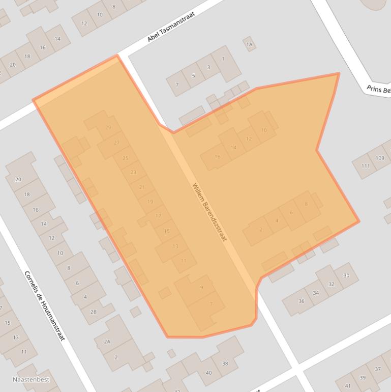 Kaart van postcodegebied 5684CV.