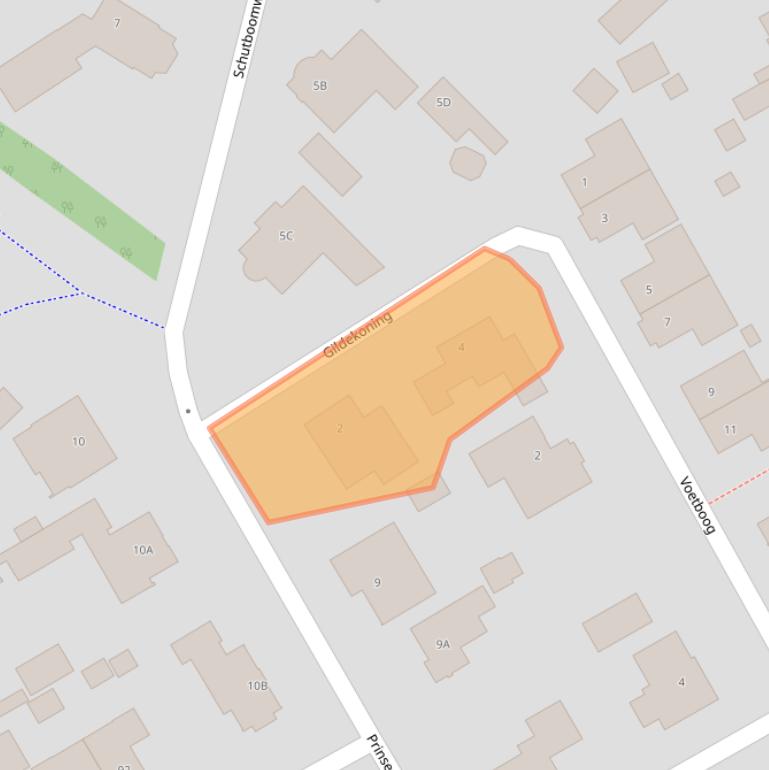 Kaart van postcodegebied 5684DC.