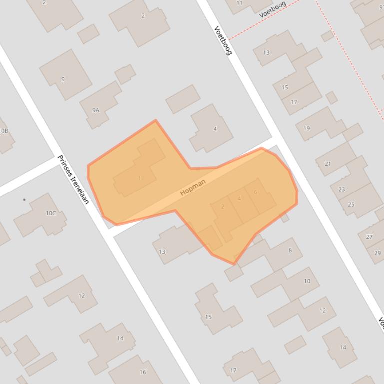 Kaart van postcodegebied 5684DD.