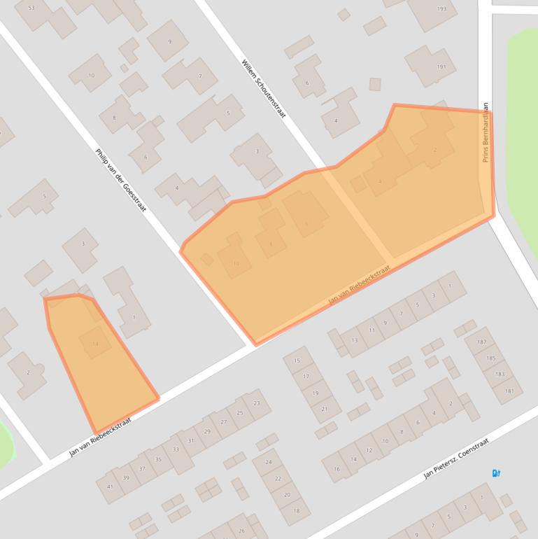 Kaart van postcodegebied 5684EJ.