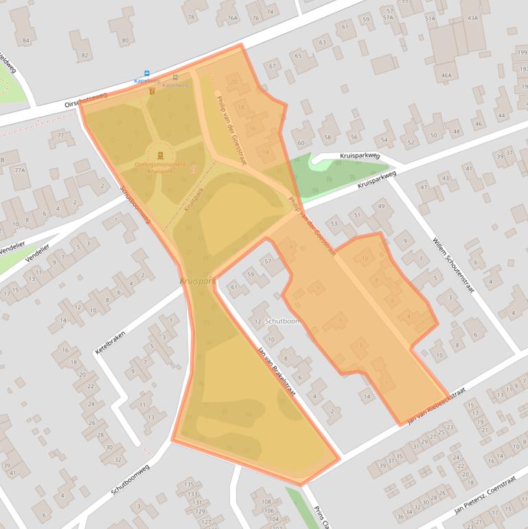 Kaart van postcodegebied 5684EL.