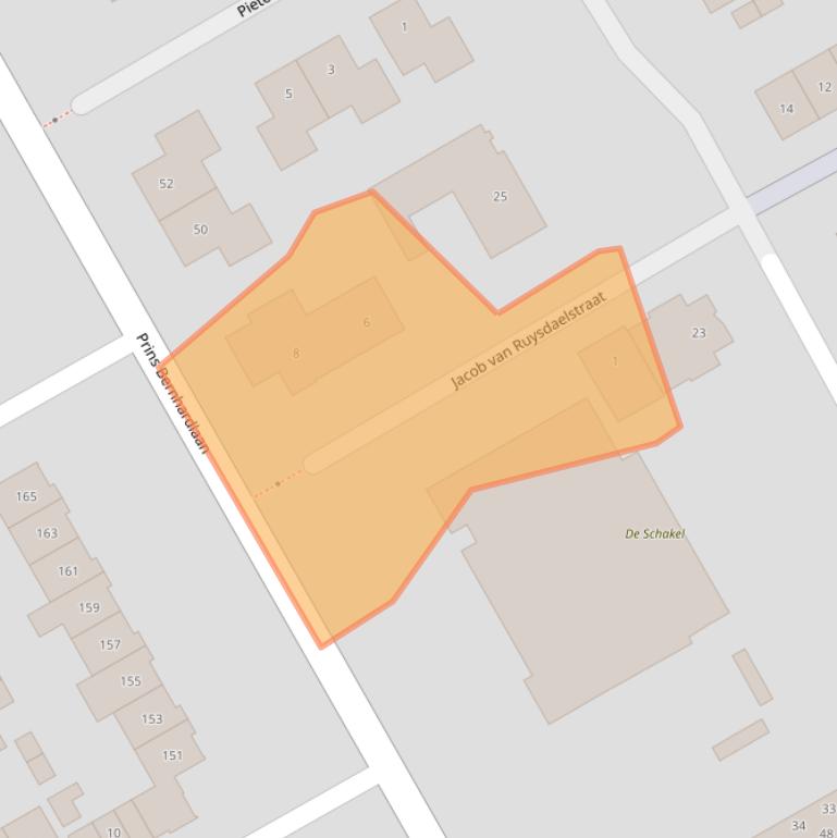 Kaart van postcodegebied 5684ER.