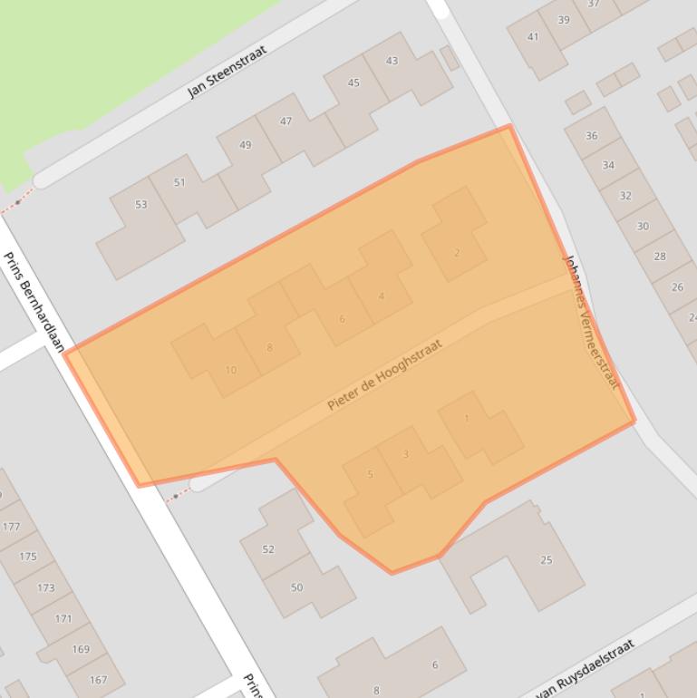 Kaart van postcodegebied 5684ET.