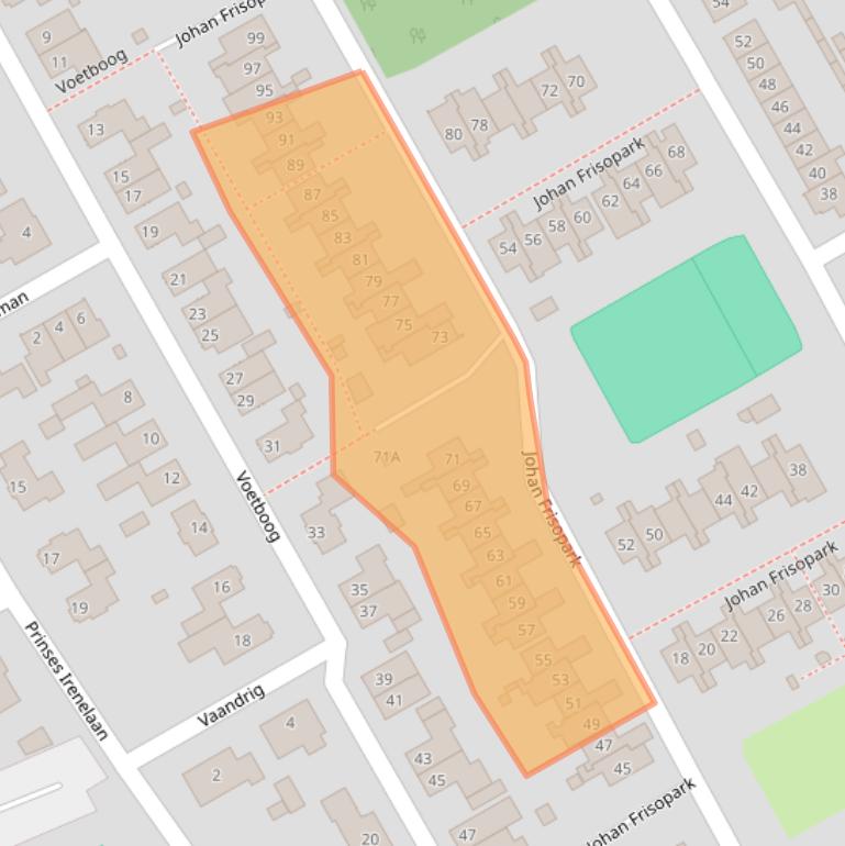 Kaart van postcodegebied 5684GD.