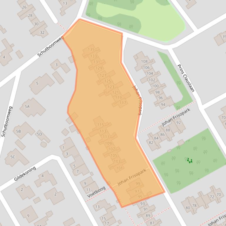 Kaart van postcodegebied 5684GE.