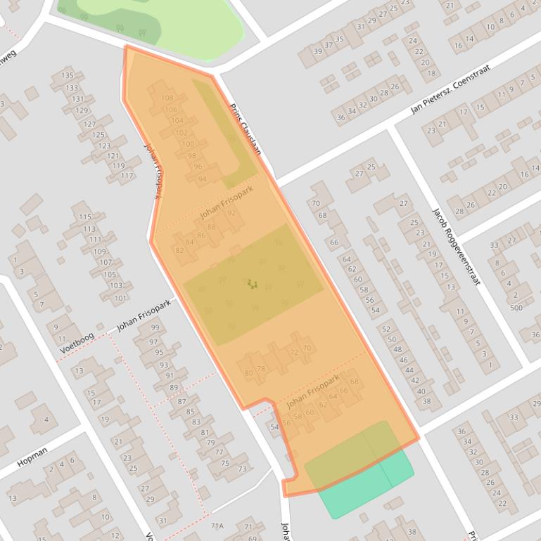 Kaart van postcodegebied 5684GH.
