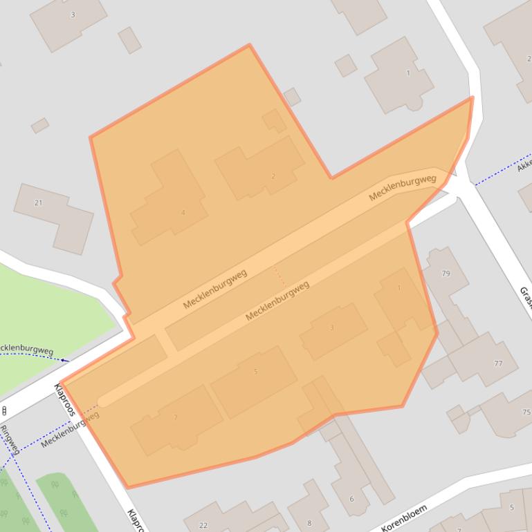 Kaart van postcodegebied 5684GR.