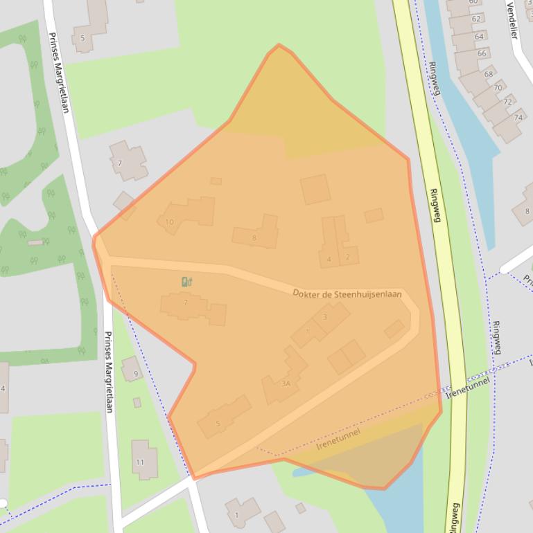 Kaart van postcodegebied 5684GW.