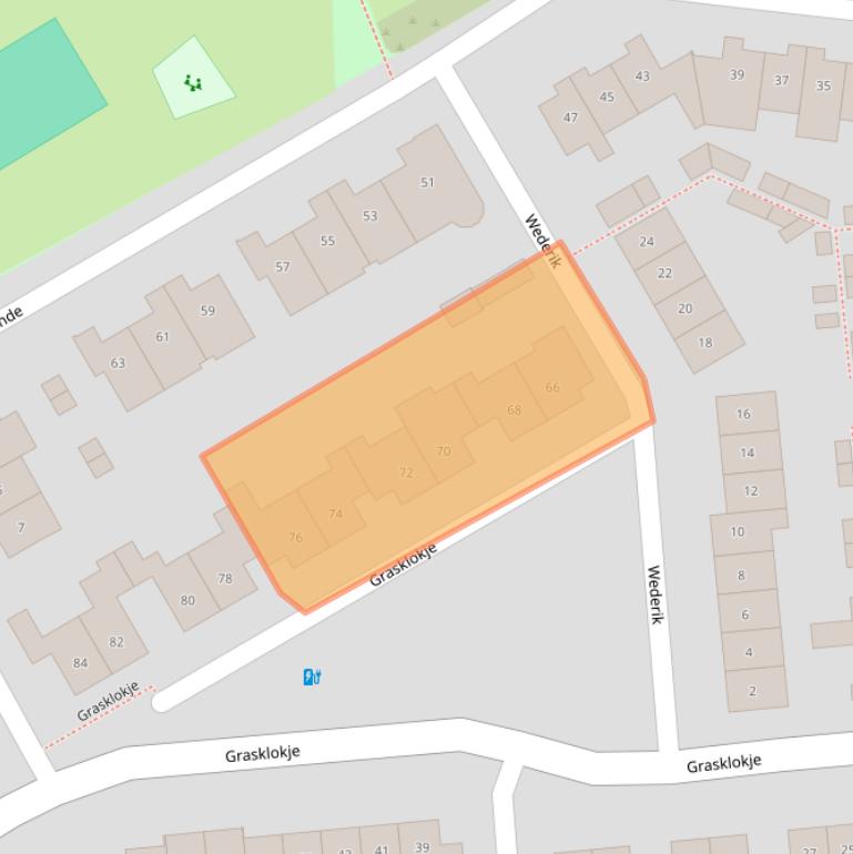 Kaart van postcodegebied 5684HB.