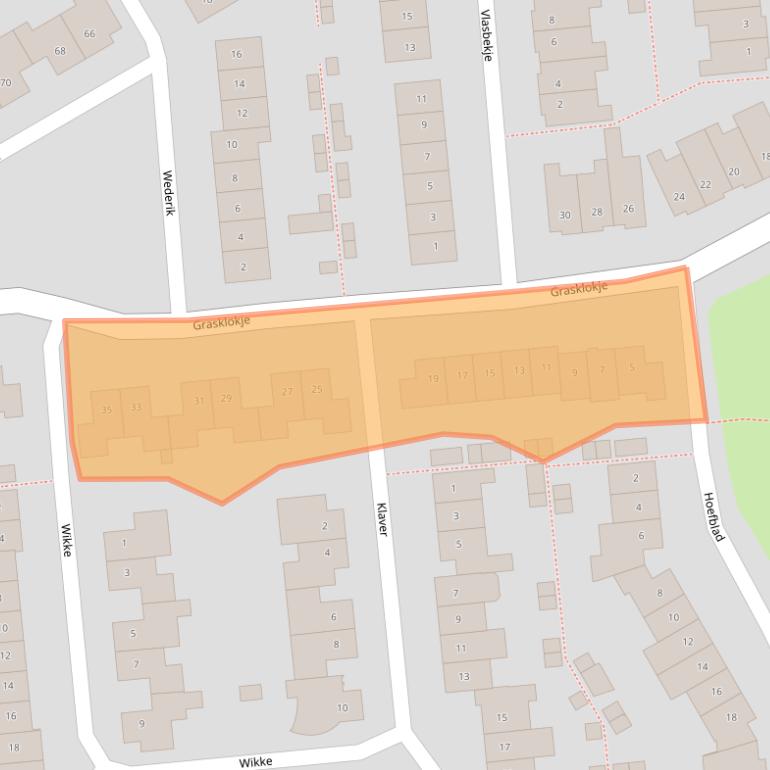 Kaart van postcodegebied 5684HD.