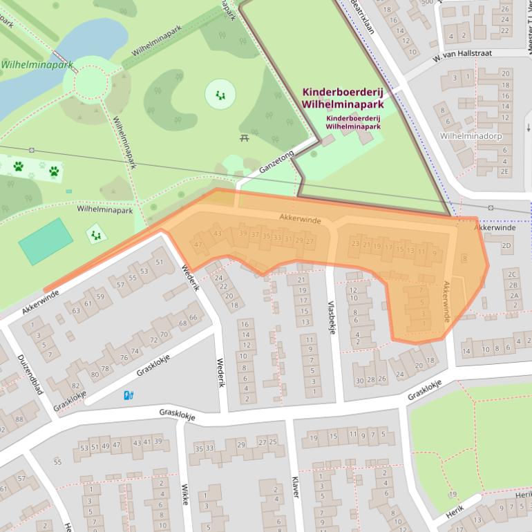 Kaart van postcodegebied 5684HG.