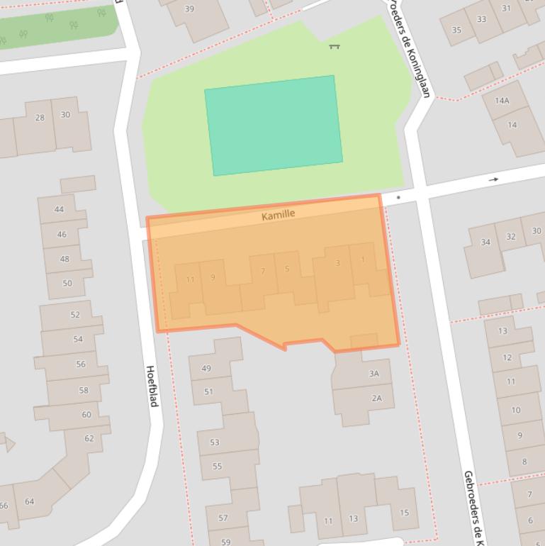 Kaart van postcodegebied 5684HX.