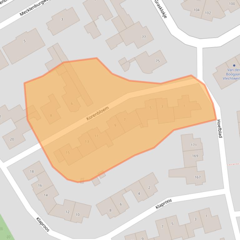 Kaart van postcodegebied 5684JB.