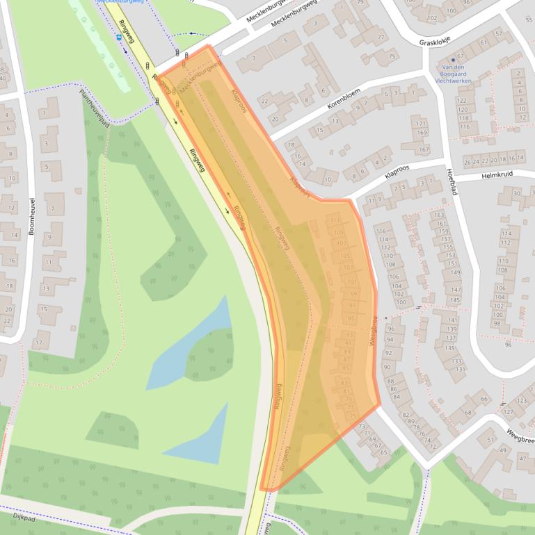 Kaart van postcodegebied 5684JC.