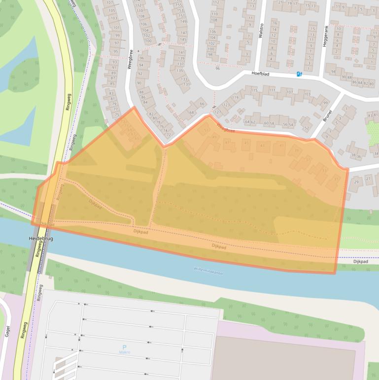 Kaart van postcodegebied 5684JD.