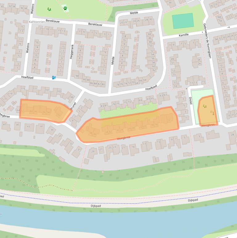 Kaart van postcodegebied 5684JG.