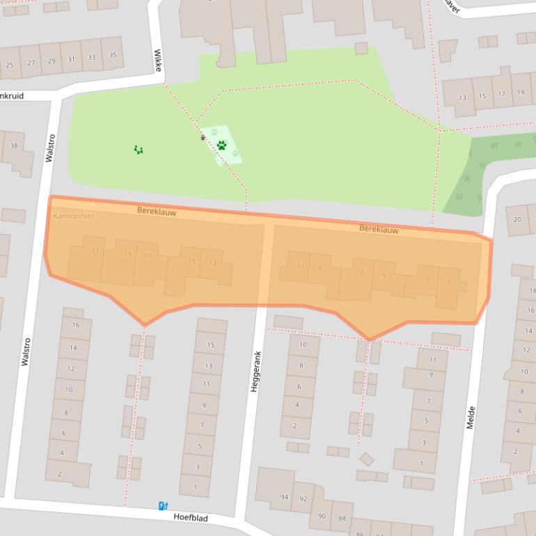 Kaart van postcodegebied 5684JM.
