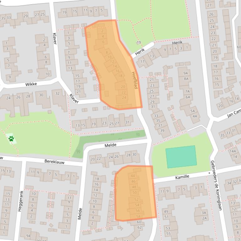Kaart van postcodegebied 5684JP.
