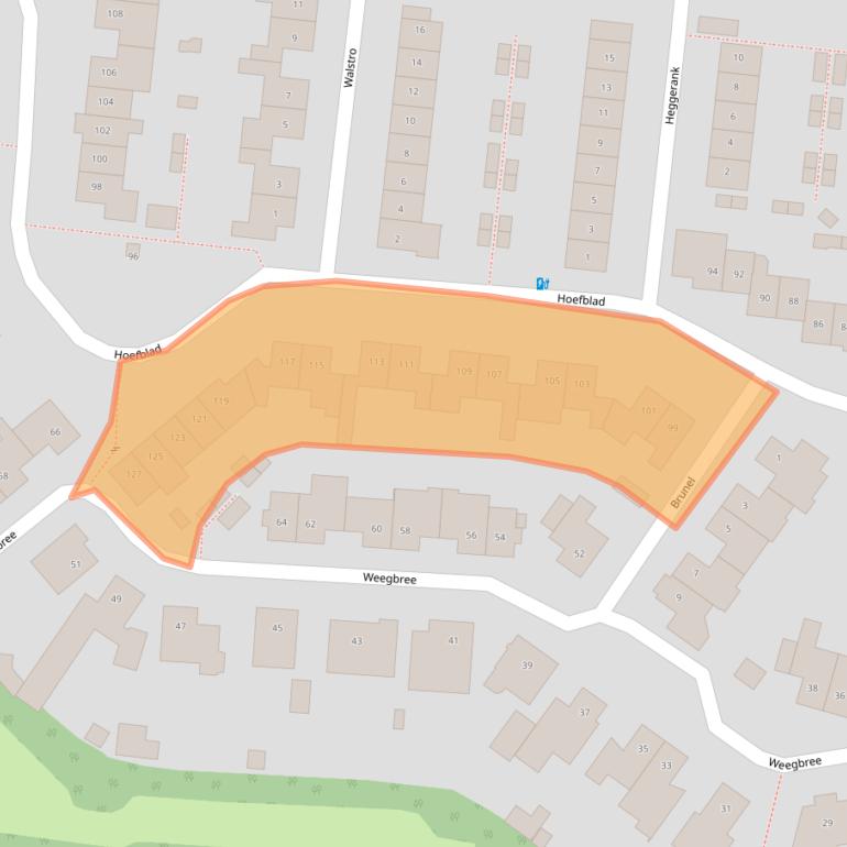 Kaart van postcodegebied 5684JW.