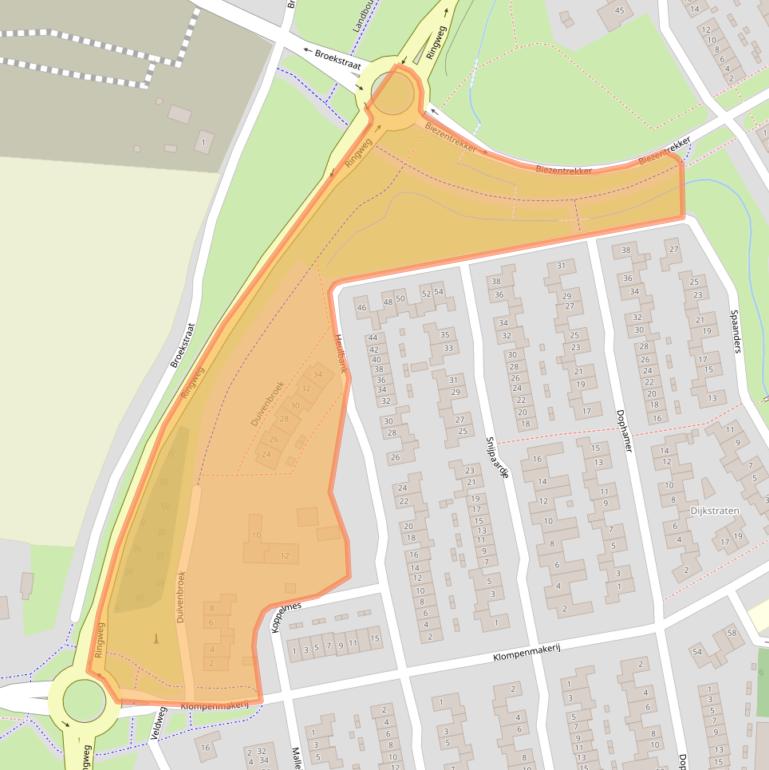 Kaart van postcodegebied 5684KC.