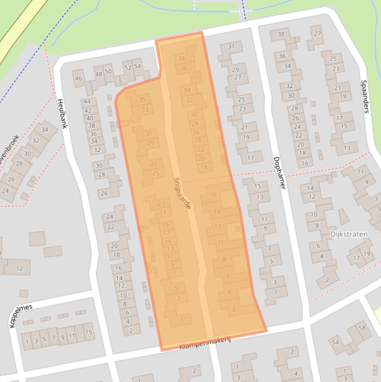 Kaart van postcodegebied 5684KD.