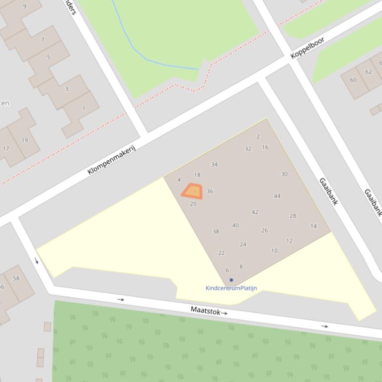 Kaart van postcodegebied 5684KE.