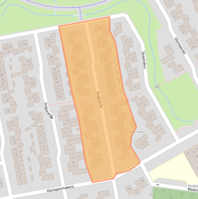 Kaart van postcodegebied 5684KG.