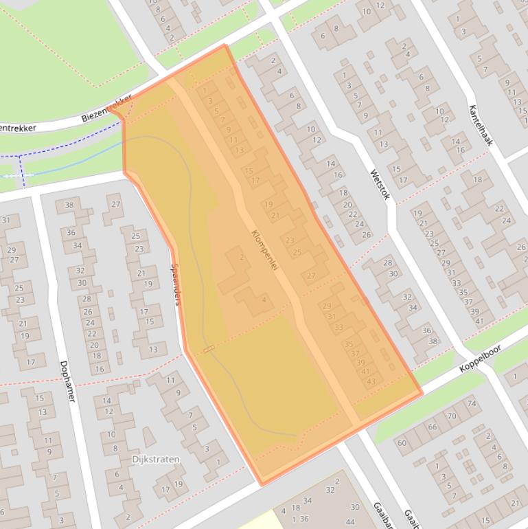 Kaart van postcodegebied 5684KK.