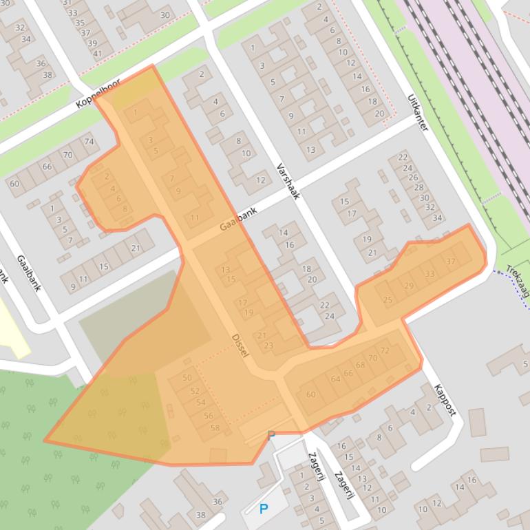 Kaart van postcodegebied 5684KN.