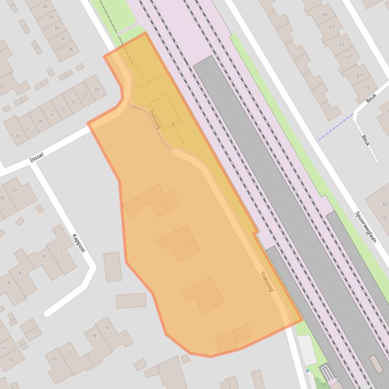 Kaart van postcodegebied 5684KT.