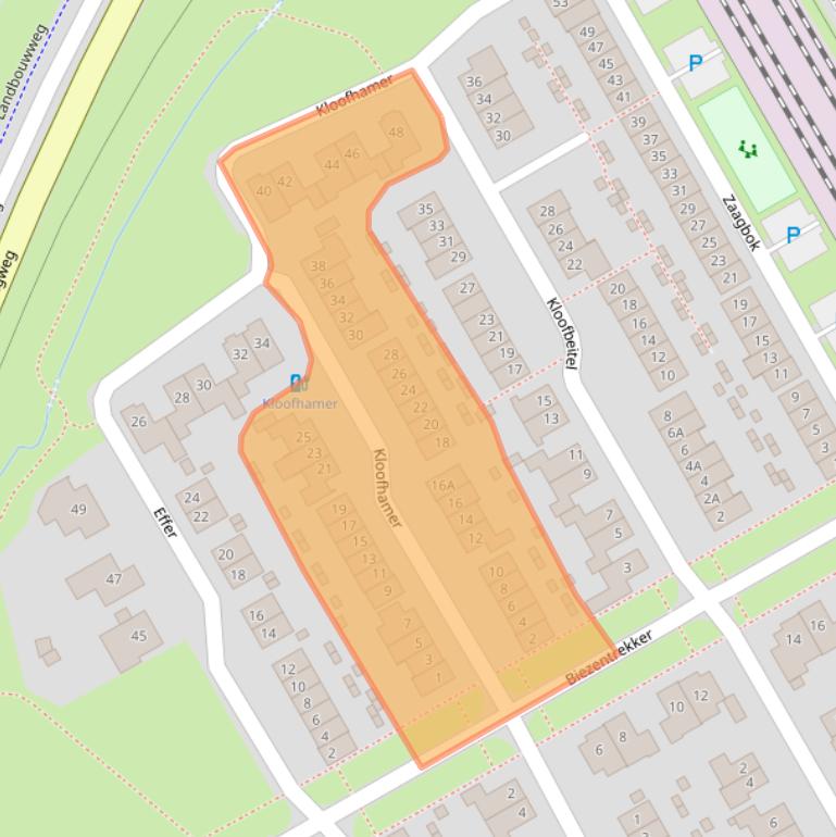 Kaart van postcodegebied 5684KW.