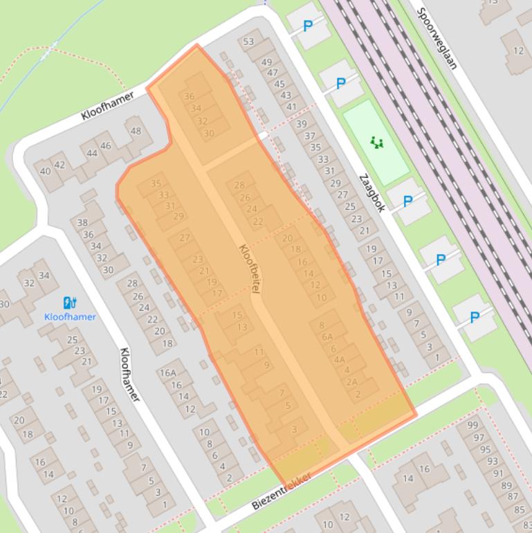Kaart van postcodegebied 5684KX.