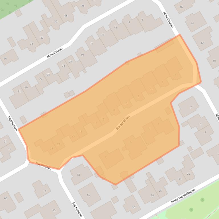 Kaart van postcodegebied 5684LC.