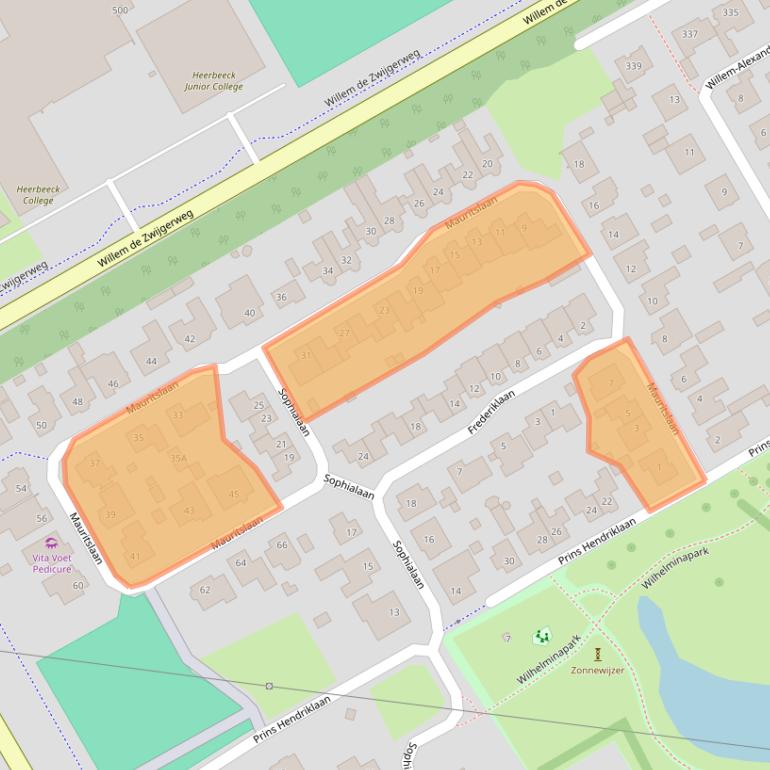 Kaart van postcodegebied 5684LD.