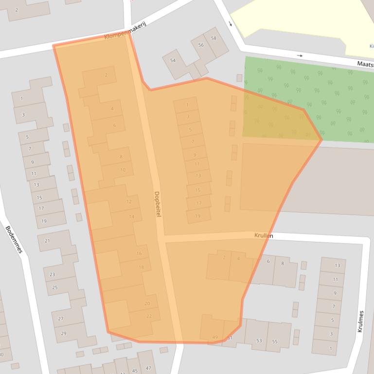 Kaart van postcodegebied 5684LH.
