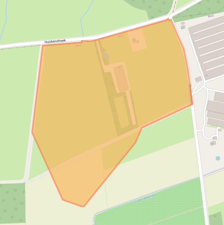 Kaart van postcodegebied 5684LP.