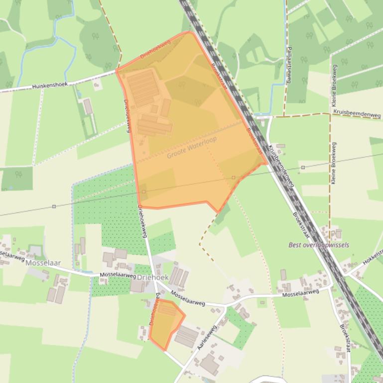 Kaart van postcodegebied 5684LR.