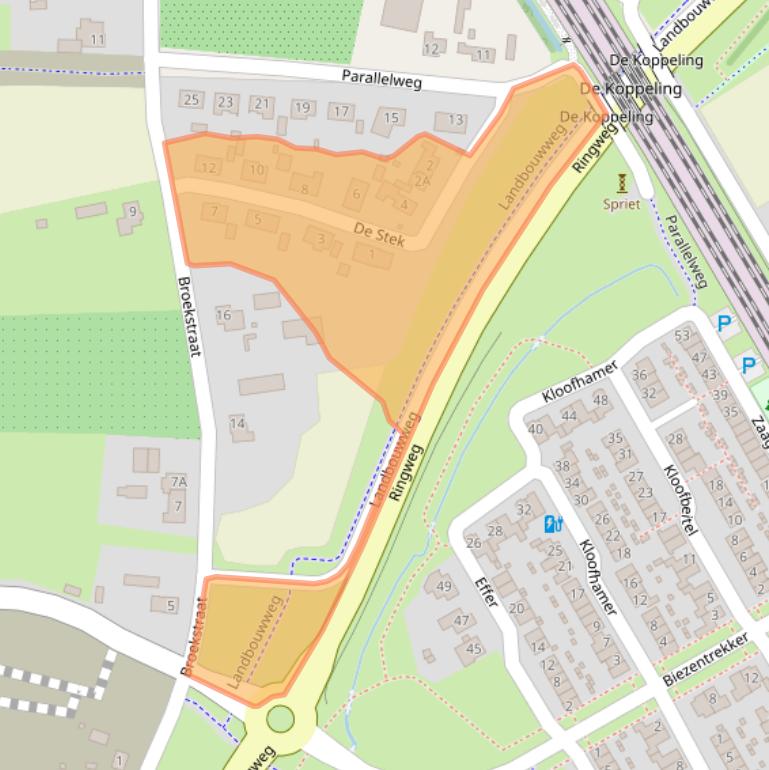 Kaart van postcodegebied 5684LV.