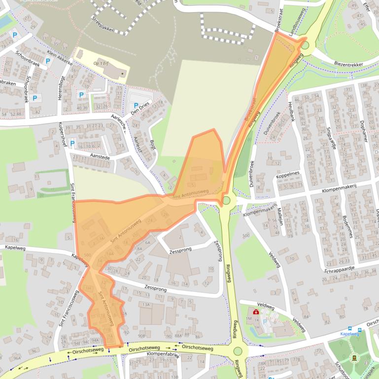Kaart van postcodegebied 5684LX.