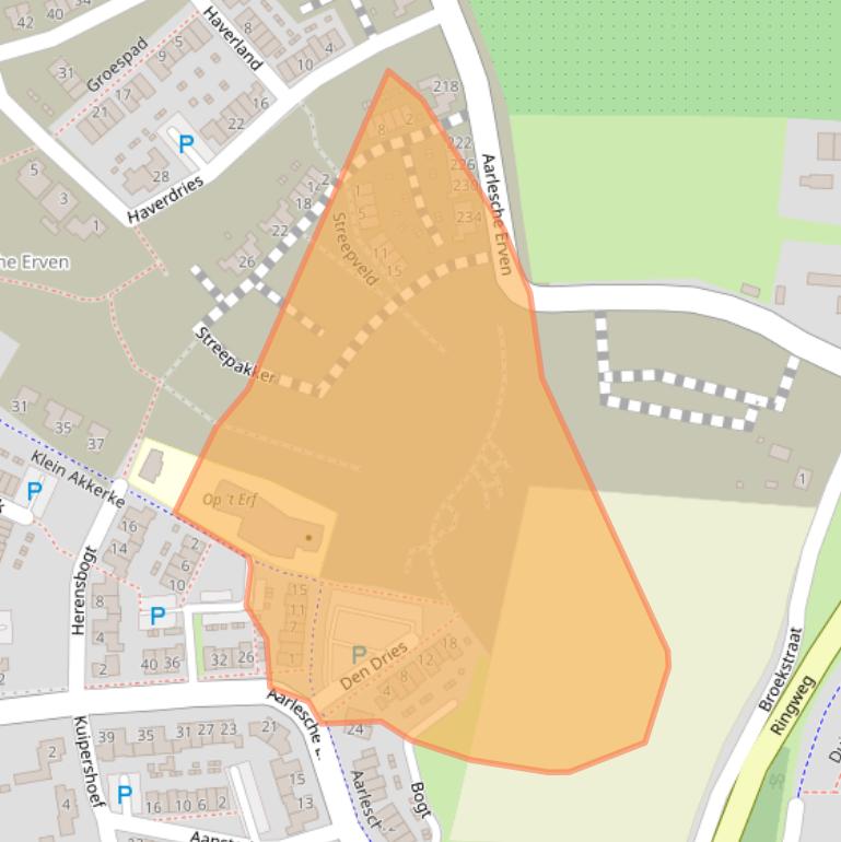 Kaart van postcodegebied 5684MD.