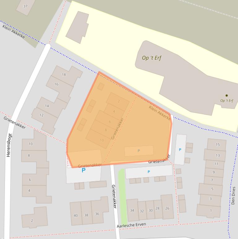 Kaart van postcodegebied 5684ME.