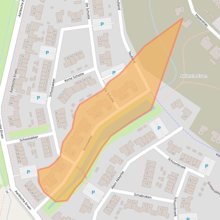 Kaart van postcodegebied 5684ML.