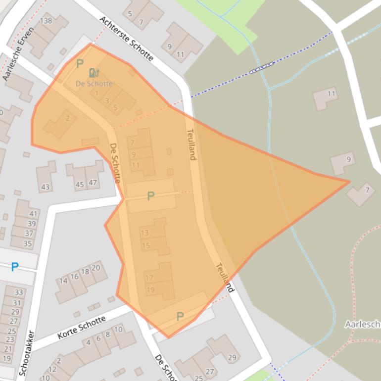 Kaart van postcodegebied 5684MR.