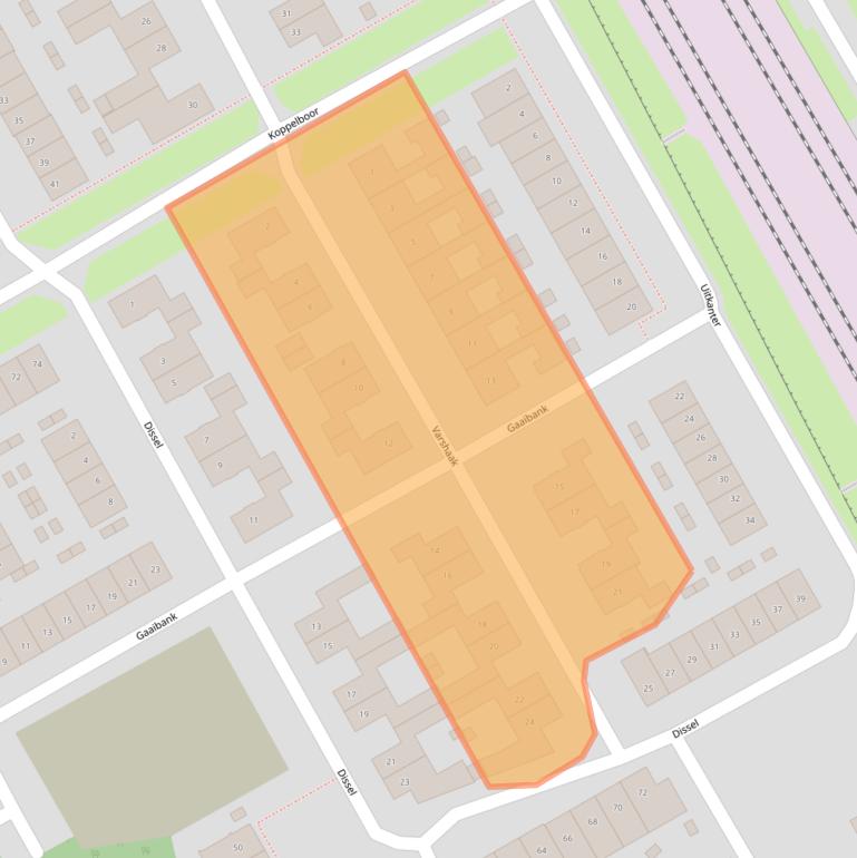 Kaart van postcodegebied 5684MX.