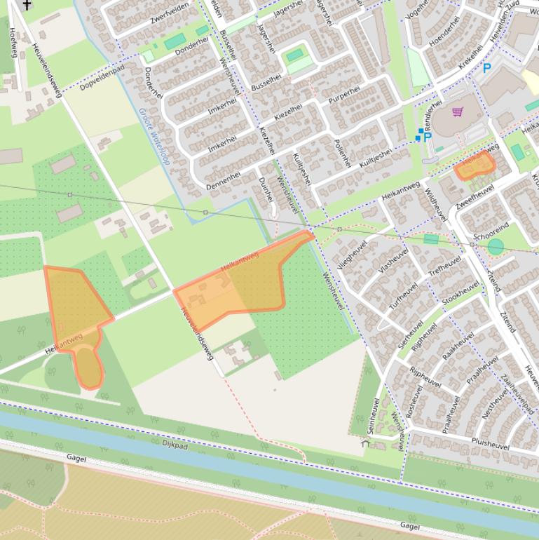 Kaart van postcodegebied 5684NA.