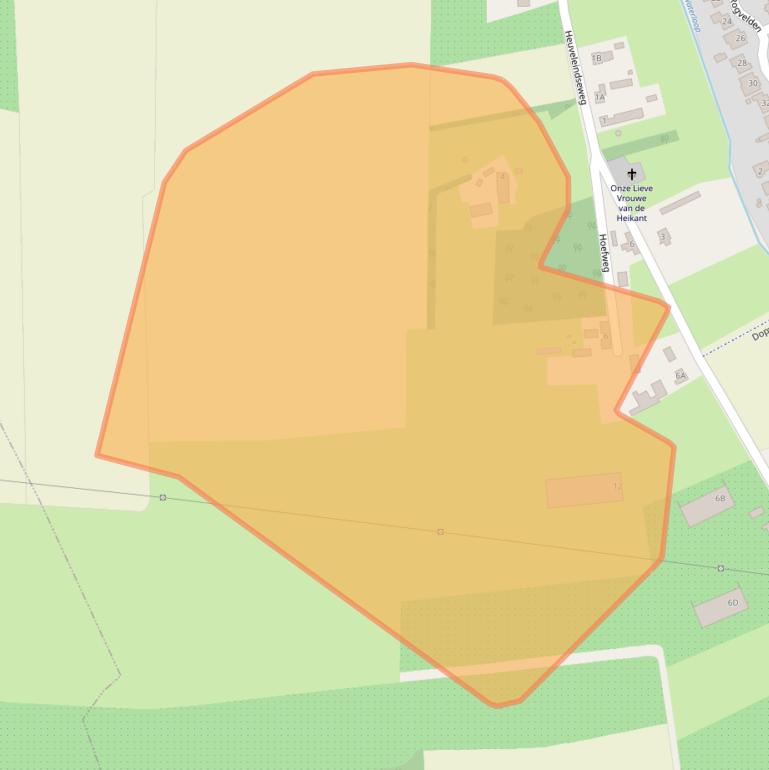 Kaart van postcodegebied 5684ND.