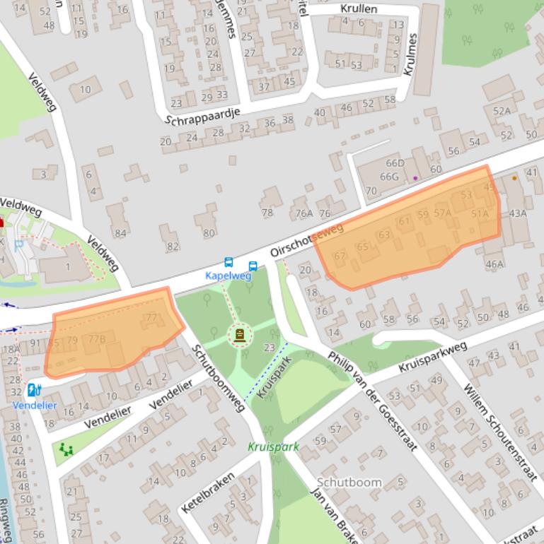 Kaart van postcodegebied 5684NG.
