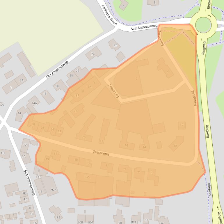 Kaart van postcodegebied 5684NV.