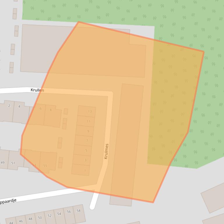 Kaart van postcodegebied 5684RA.