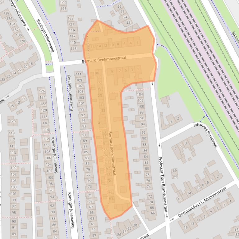 Kaart van postcodegebied 5684TA.